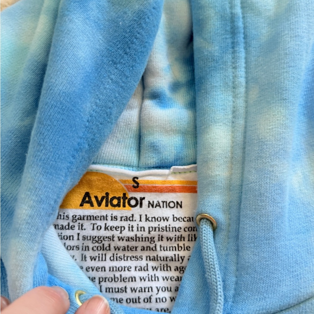 Rare Aviator Nation Blue Tie-Dye Backstreet Boys Graphic Hoodie - Picture 5 of 6